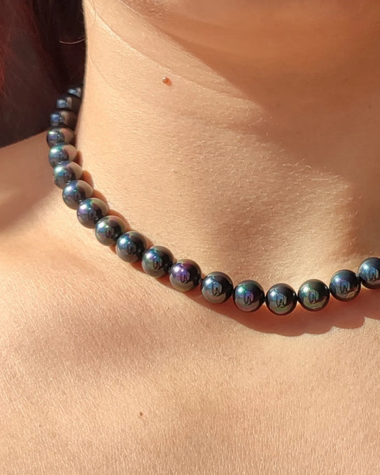 Black majorica pearl necklace🖤